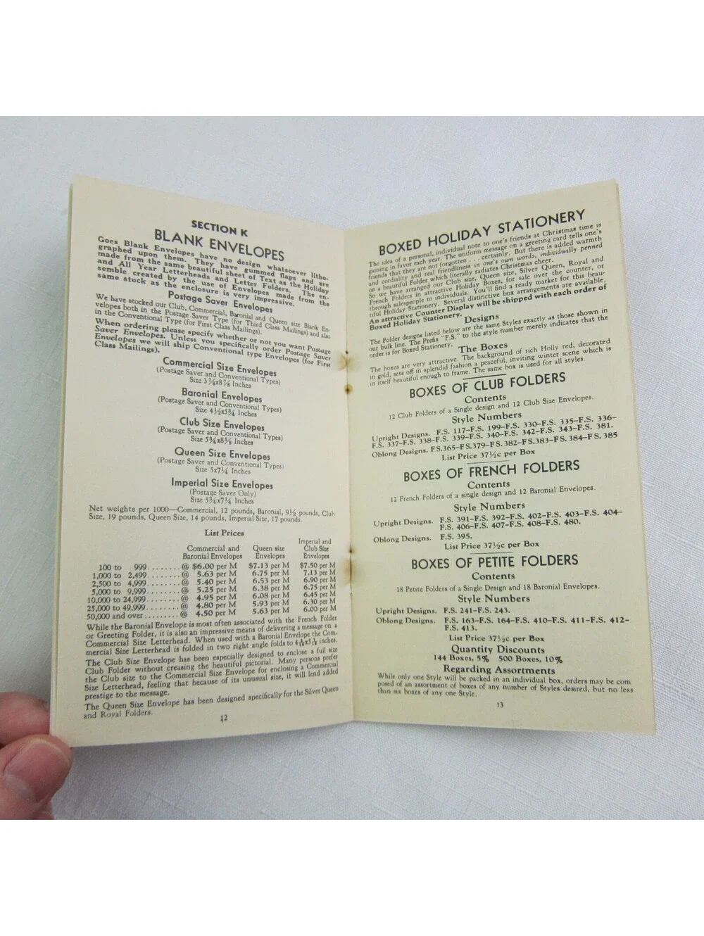 Goes Lithography Company Chicago Advertising Samples & Price List Booklet 1934